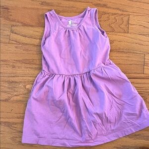 Primary Purple Sleeveless Kids Dress 4-5